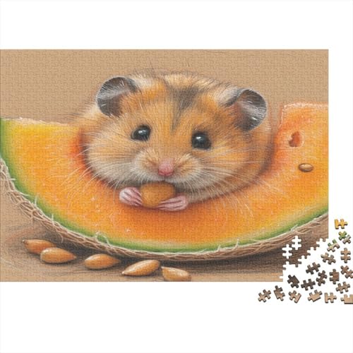 Hamster Puzzle 1000 Teile,Puzzle Für Erwachsene, Impossible Puzzle, Geschicklichkeitsspiel Für Die Ganze Familie,Puzzle Legespiel- Erwachsenenpuzzle Puzzel 1000pcs (75x50cm) von BIZLCHSYU