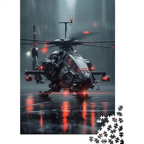 Kampfhubschrauber Puzzle 1000 Teile Erwachsener Kniffel Spaß Für Die Ganze Familie - Abwechslungsreiche 1000 Puzzleteilige Motive Puzzlespiel Erwachsene, Puzzel 1000pcs (75x50cm) von BIZLCHSYU