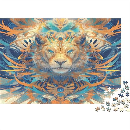 Löwe Puzzlespiel 1000 Teile Jigsaw Puzzle 1000 Puzzle FüR Erwachsene Kinder Senioren Erwachsenen Puzzlespiel Puzzel 1000pcs (75x50cm) von BIZLCHSYU