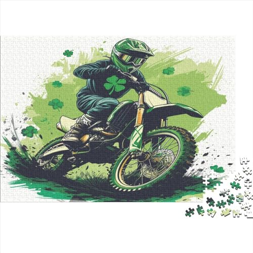 Motorrad Puzzle 1000 Teile,Puzzle Für Erwachsene, Impossible Puzzle, GesKükenlichkeitsspiel Für Die Ganze Familie,Puzzle Legespiel- Erwachsenenpuzzle Puzzel 1000pcs (75x50cm) von BIZLCHSYU