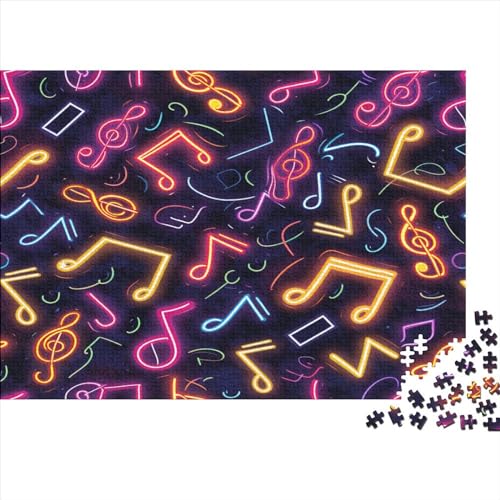 Music Anmerkung 1000 Stück Puzzle Für Erwachsene 1000 Stück Puzzle Für Erwachsene-Crazy Süßigkeiten-1000 Stück Puzzle Große Puzzles Kinder Lernspiel Spielzeug Geschenk Puzzel 1000pcs (75x5 von BIZLCHSYU