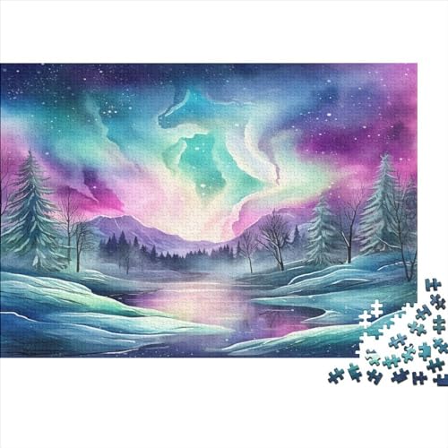 Nordlichter Puzzle 1000 Teile Erwachsene, Puzzlespiel Jigsaw Puzzles Erwachsenen Puzzlespiel Puzzel 1000pcs (75x50cm) von BIZLCHSYU