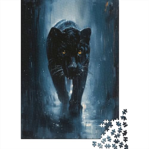 Panther Puzzle 1000 Teile Erwachsener Kniffel Spaß Für Die Ganze Familie - Abwechslungsreiche 1000 Puzzleteilige Motive Puzzle Erwachsene, Puzzel 1000pcs (75x50cm) von BIZLCHSYU