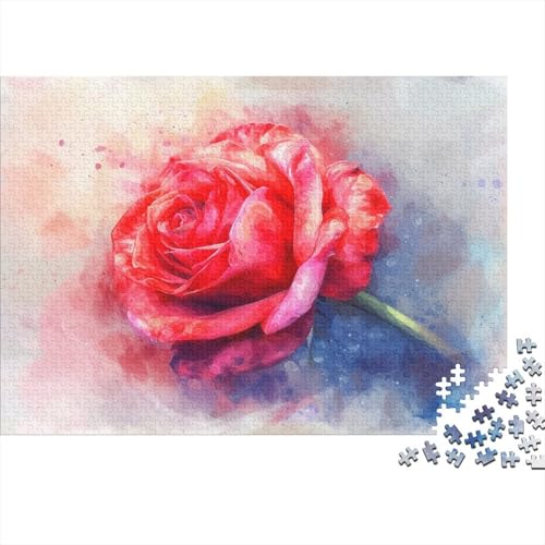 Rose Puzzle 1000 Teile, Erwachsene, Klassische Puzzle, Impossible Puzzle,Geschicklichkeitsspiel Für Die Ganze Familie Erwachsenenpuzzle Ab 14 Jahren Puzzel 1000pcs (75x50cm) von BIZLCHSYU