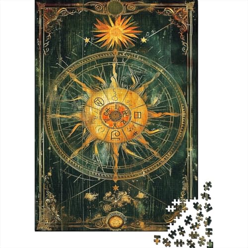 Sonne Mond Puzzle 1000 Teile Erwachsener Kniffel Spaß Für Die Ganze Familie - Abwechslungsreiche 1000 Puzzleteilige Motive Puzzle Erwachsene, Puzzel 1000pcs (75x50cm) von BIZLCHSYU