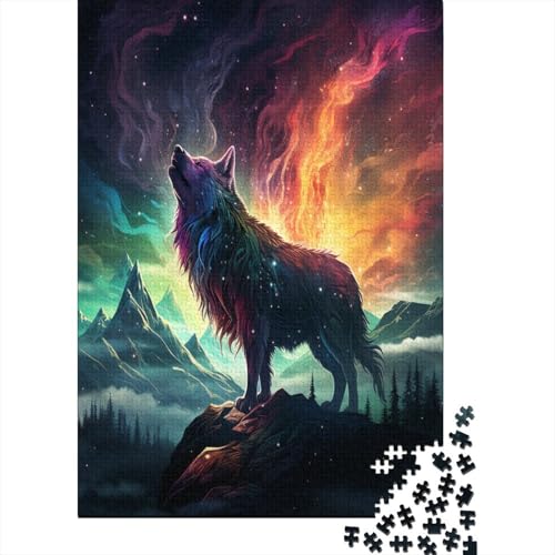 Wolf Puzzle 1000 Teile,Puzzle Für Erwachsene, Impossible Puzzle, GesKükenlichkeitsspiel Für Die Ganze Familie,Puzzle Farbenfrohes,Puzzle-Geschenk,RaumdekoRatteion Puzzel 1000pcs (75x50cm) von BIZLCHSYU