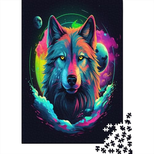 Wolf Puzzle 1000 Teile Puzzle Für Erwachsene Und Kinder Ab 14 Jahren Puzzel 1000pcs (75x50cm) von BIZLCHSYU