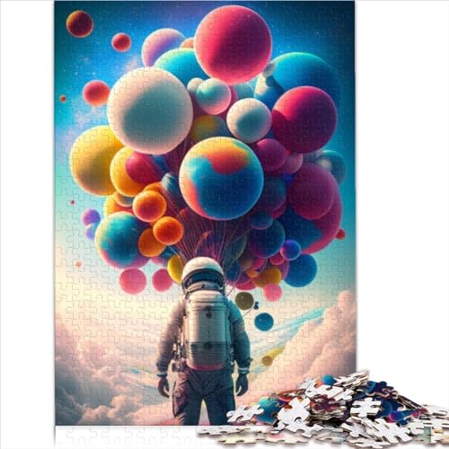 Puzzles für Erwachsene: The Balloon Explorer Puzzles für Erwachsene 1000 Holzpuzzles für Erwachsene 1000 Teile Puzzles für Erwachsene Teenager Puzzlespiel 1000 Teile (75 x 50 cm) von BIZOCA