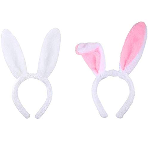 BJ-SHOP Hasenohren Bunny Set Plüsch fur Ostern Kostüm Party Dekoration von BJ-SHOP