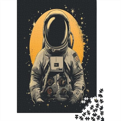 Astronaut Puzzle für Erwachsene 1000 Teile Für Erwachsene, 1000-teiliges Puzzle für Erwachsene, anspruchsvolle Puzzlespiele, geeignet für Männer und Frauen, 1000 Stück (75 x 50 cm) von BJLZGUDFV