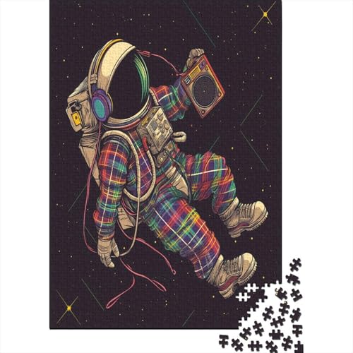 Astronaut Puzzle mit 1000 Teilen für Erwachsene, unmögliches Geschicklichkeitsspiel für die ganze Familie, anspruchsvolle Puzzlespiele, tolles Geschenk für Erwachsene, 1000 Stück (75 x 50 cm) von BJLZGUDFV