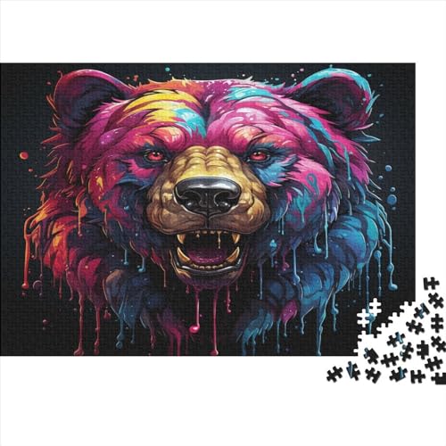 Bär 1000 Teile Puzzle Für Erwachsene, Hochwertige Recycelbare MateriAußerirdische Und Druck Puzzlespiel, Familienspiel, Geschenk Für Liebhaber Oder Freunde Puzzel 1000pcs (75x50cm) von BJLZGUDFV