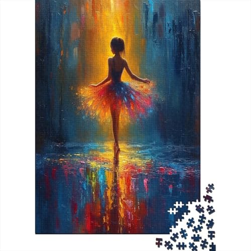 Ballet Dance 1000 Teile Erwachsene Puzzle Rätsel unmöglich anspruchsvolles pädagogisches Spiel Puzzle 1000 Teile für Erwachsene Hausdekoration 1000 Stück (75 x 50 cm) von BJLZGUDFV