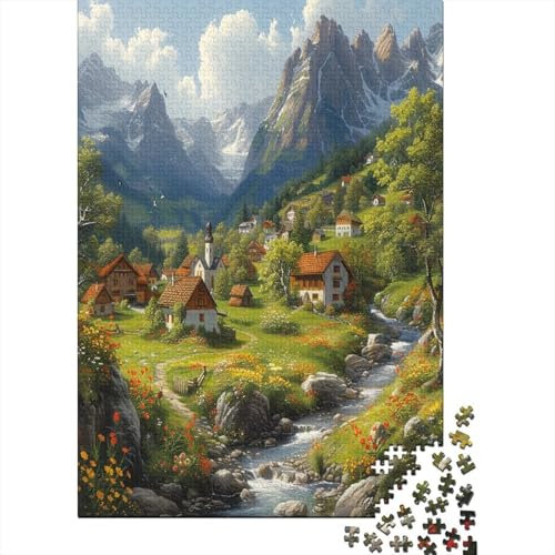 Berghütte Puzzle 1000 Teile,Puzzlespiel Für Erwachsene,Impossible Puzzle,Puzzle GesKükenlichkeitsspiel Für Die Ganze Familie, Geschenke Für Männer/Frauen Erwachsenen Puzzel 1000pcs (75x50cm) von BJLZGUDFV