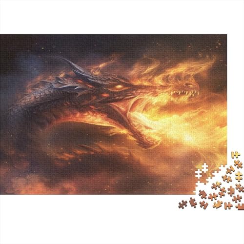 Böser Drache Puzzle 1000 Teile Puzzles Für Erwachsene Klassische Puzzles 1000 Teile Erwachsene Puzzlespiel Erwachsene 1000 Teile Erwachsenen Puzzlespiel Puzzel 1000pcs (75x50cm) von BJLZGUDFV