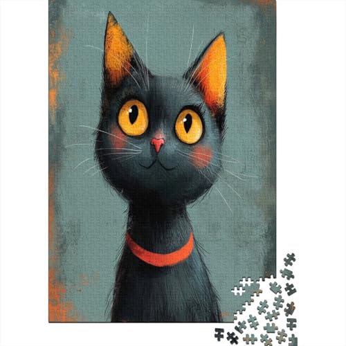 British Shorthair Puzzles 1000 Teile für Erwachsene, klassische Puzzles mit hochauflösendem Druck, Familienspiel, Team-Bau, Geschenke für Liebhaber oder Freunde 1000 Stück (75 x 50 cm) von BJLZGUDFV