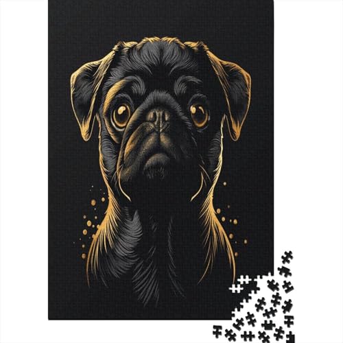 Bulldog Puzzle für Erwachsene, Puzzle mit 1000 Teilen, Puzzle für Erwachsene, 1000-teiliges Puzzlespiel, anspruchsvolles Puzzlespiel, 1000 Teile (75 x 50 cm) von BJLZGUDFV