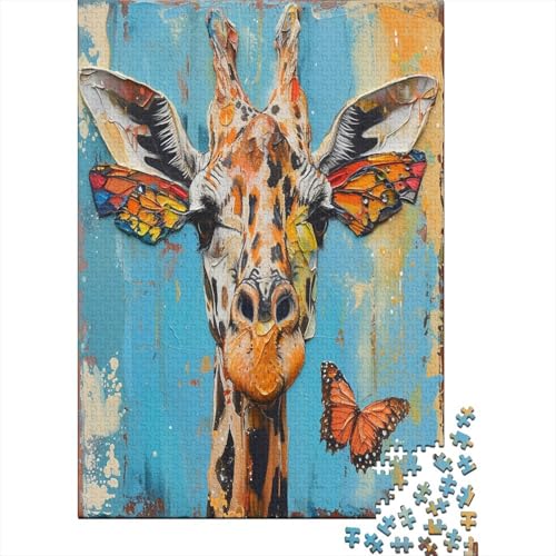 Bunte Giraffe Puzzle 1000 Teile Erwachsener Kniffel Spaß Für Die Ganze Familie - Abwechslungsreiche 1000 Puzzleteilige Motive Puzzlespiel Erwachsene, Puzzel 1000pcs (75x50cm) von BJLZGUDFV