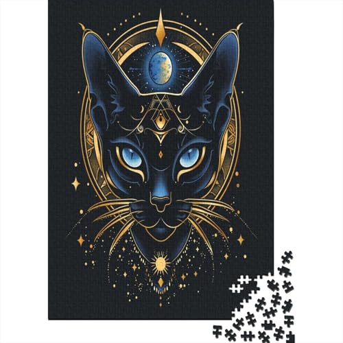 Cat Puzzle mit 1000 Teilen für Erwachsene, unmöglich, Geschicklichkeitsspiel für die ganze Familie, anspruchsvolle Puzzlespiele, tolles Geschenk für Erwachsene, 1000 Stück (75 x 50 cm) von BJLZGUDFV