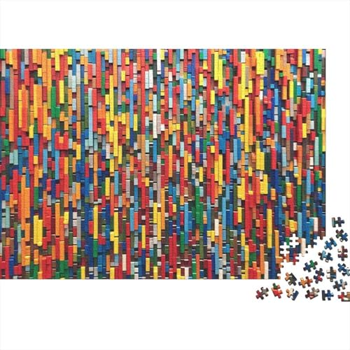 ColoRot Building Blocks Puzzle 1000 Teile,Puzzle Für Erwachsene, Impossible Puzzle,Puzzle Farbenfrohes Legespiel,GesKükenlichkeitsspiel Für Die Ganze Familie Puzzel 1000pcs (75x50cm) von BJLZGUDFV