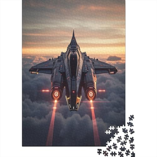 Combat Helicopter Puzzle mit 1000 Teilen für Erwachsene, unmögliches Geschicklichkeitsspiel für die ganze Familie, anspruchsvolle Puzzlespiele, tolles Geschenk für Erwachsene, 1000 Stück (75 x 50 cm) von BJLZGUDFV