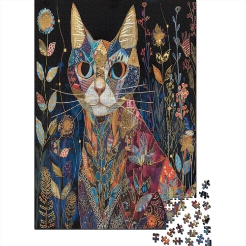 Cute Cat 1000 Stück Erwachsene Puzzle Spiele Entspannung und Intelligenz Nachhaltiges Holzpuzzle Puzzle für Familienspiel Geschenk Für Liebe Und Freund Nachhaltig 1000 Stück (75 x 50 cm) von BJLZGUDFV