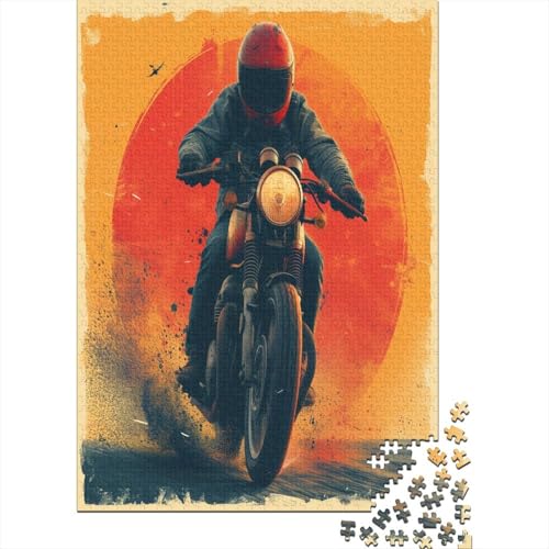 Dirt Bike 1000 Stück Erwachsene Puzzle Spiele Entspannung und Intelligenz Nachhaltiges Holzpuzzle Puzzle für Familienspiel Geschenk Für Liebe Und Freund Nachhaltig 1000 Stück (75 x 50 cm) von BJLZGUDFV