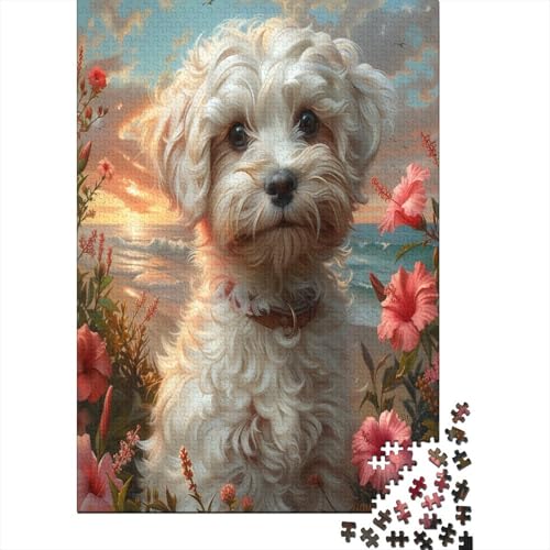 Dog Puzzle 1000 Teile für Erwachsene Holzpuzzle 1000 Teile für Erwachsene Puzzlespiel Dekoration Puzzle 1000 Stück (75 x 50 cm) von BJLZGUDFV