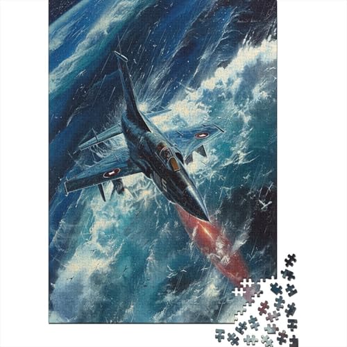 Fighter Aircraft Puzzle mit 1000 Teilen für Erwachsene, unmögliches Geschicklichkeitsspiel für die ganze Familie, anspruchsvolle Puzzlespiele, tolles Geschenk für Erwachsene, 1000 Stück (75 x 50 cm) von BJLZGUDFV