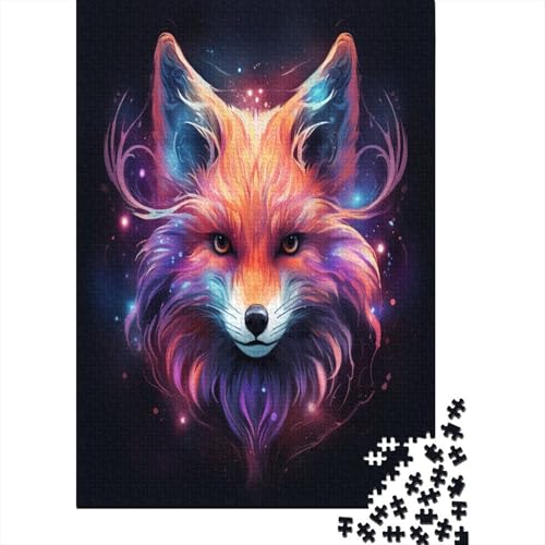 Fox Puzzle 1000 Teile, Puzzle mit 1000 Teilen für Erwachsene, Jigsaw Puzzle 1000 Teile, Puzzle für Erwachsene, klassisches Puzzle, 1000 Teile (75 x 50 cm) von BJLZGUDFV