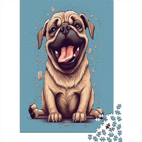 French Bulldog Puzzle 1000 Teile für Erwachsene Familie Spielzeug Puzzle Lernspiele Stressabbau Einzigartiges Puzzle Dekor und Geschenke für Zuhause 1000 Stück (75 x 50 cm) von BJLZGUDFV