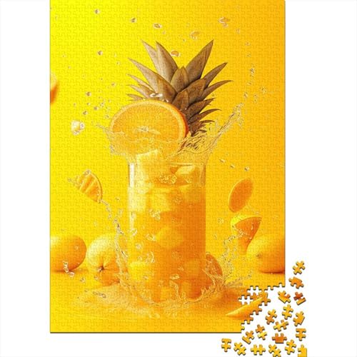 Fruit Juice 1000 Teile für Erwachsene, anspruchsvolles Puzzle, pädagogische Spiele, tolles Geschenk für Erwachsene, 1000 Stück, 1000 Stück (75 x 50 cm) von BJLZGUDFV