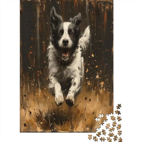 German Shepherd Dog Puzzle 1000 Teile Puzzle Für Erwachsene Holzpuzzle Lernspiel Für Erwachsene Herausforderung Spielzeug Geschenk Für Alle Frauen Und Männer 1000 Stück (75x50cm) von BJLZGUDFV