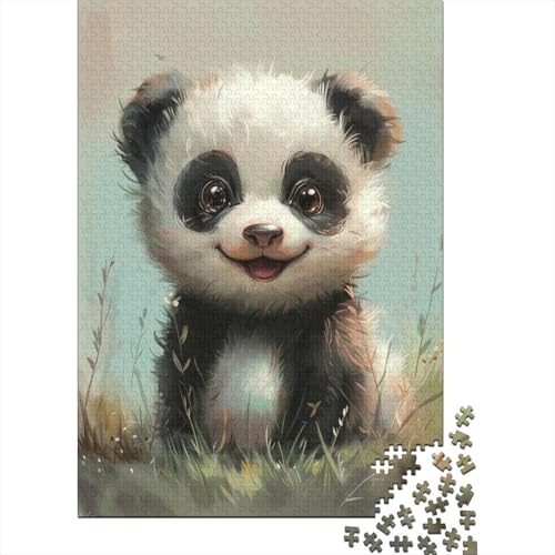 Giant Panda Puzzles 1000 Teile für Erwachsene, klassisches Puzzle mit hochauflösendem Druck, Familienspiel, Team-Building, Geschenke für Liebhaber oder Freunde, 1000 Stück (75 x 50 cm) von BJLZGUDFV