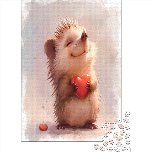 Hedgehog Puzzle mit 1000 Teilen für Erwachsene, unmögliches Geschicklichkeitsspiel für die ganze Familie, anspruchsvolle Puzzlespiele, tolles Geschenk für Erwachsene, 1000 Stück (75 x 50 cm) von BJLZGUDFV