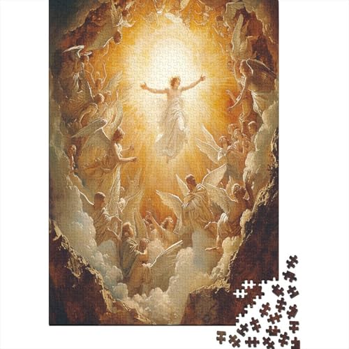 Jesus Puzzle 1000 Teile, Puzzle mit 1000 Teilen für Erwachsene, Jigsaw Puzzle 1000 Teile, Puzzle für Erwachsene, Puzzle für Kinder, klassische Puzzles, 1000 Teile (75 x 50 cm) von BJLZGUDFV