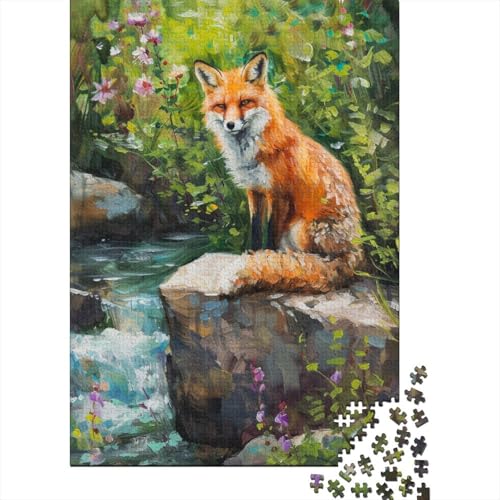 Jungle Fox Puzzles, Puzzle 1000 Teile, Puzzle für Erwachsene, Kollektion Challenge, unmögliches Puzzle, hochwertiges Druck-Puzzle 1000 Stück (75 x 50 cm) von BJLZGUDFV