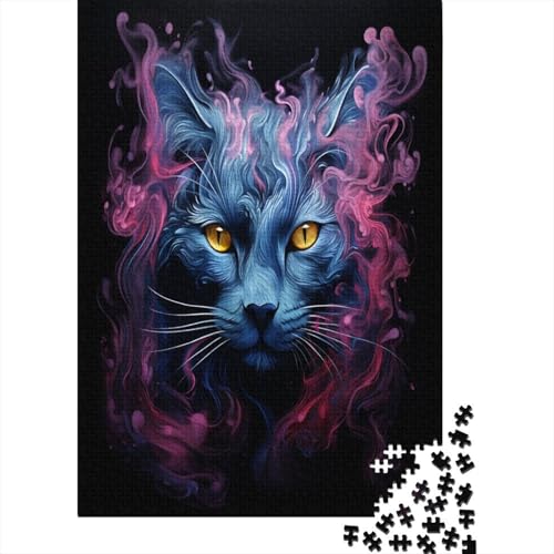 Kat Puzzle 1000 Teile Erwachsener Kniffel Spaß Für Die Ganze Familie - Abwechslungsreiche 1000 Puzzleteilige Motive Puzzlespiel Erwachsene, Puzzel 1000pcs (75x50cm) von BJLZGUDFV