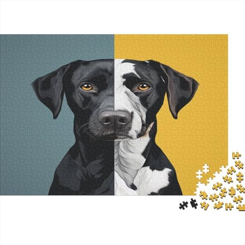 Labrador Hund 1000 Stück Puzzles Für Erwachsene Teenager Stress Abbauen Familien-Puzzlespiel 1000-teiliges Puzzle Kinder Lernspiel Spielzeug Geschenk Puzzel 1000pcs (75x50cm) von BJLZGUDFV