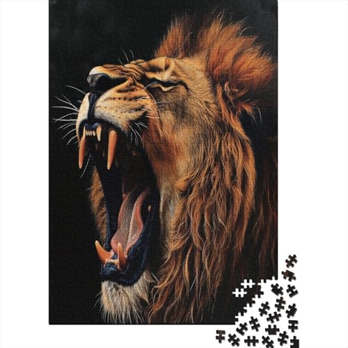 Lion Puzzle 1000 Teile Puzzle für Erwachsene Entspannung Puzzlespiel Klassisches Puzzle für die Wanddekoration von Geschenken des Rahmens für Familienfotos 1000 Stück (75 x 50 cm) von BJLZGUDFV