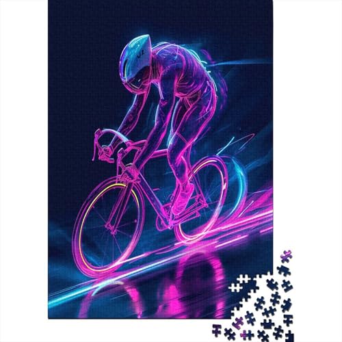 Mountainbike Puzzle für Erwachsene 1000 Teile Für Erwachsene, 1000-teiliges Puzzle für Erwachsene, anspruchsvolle Puzzlespiele, geeignet für Männer und Frauen, 1000 Stück (75 x 50 cm) von BJLZGUDFV