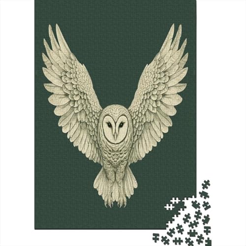 Owl Puzzle mit 1000 Teilen für Erwachsene, unmögliches Geschicklichkeitsspiel für die ganze Familie, anspruchsvolle Puzzlespiele, tolles Geschenk für Erwachsene, 1000 Stück (75 x 50 cm) von BJLZGUDFV