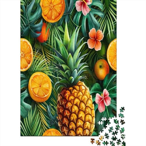 Pineapple Puzzle 1000 Teile für Erwachsene Holzpuzzle 1000 Teile für Erwachsene Puzzlespiel Puzzlespiel Wohnkultur 1000 Stück (75 x 50 cm) von BJLZGUDFV