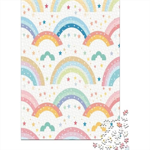 Rainbow Puzzle für Erwachsene Puzzle 1000 Teile Puzzle für Erwachsene Puzzle 1000 Teile anspruchsvolles Puzzlespiel 1000 Teile (75 x 50 cm) von BJLZGUDFV