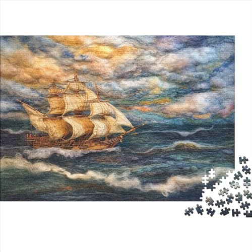 SailBoot Puzzle 1000 Teile,Puzzle Für Erwachsene, Impossible Puzzle,Puzzle 1000 Puzzle Home DekoRatteion Puzzle,Erwachsenenpuzzle Puzzel 1000pcs (75x50cm) von BJLZGUDFV