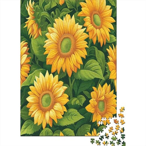 SonneBlume Puzzle 1000 Teile,Puzzle Für Erwachsene, Impossible Puzzle, GesKükenlichkeitsspiel Für Die Ganze Familie,Puzzle Farbenfrohes,Puzzle-Geschenk,RaumdekoRatteion Puzzel 1000pcs (75x50cm) von BJLZGUDFV