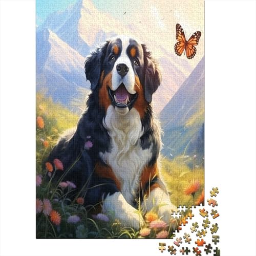 Tibetan Mastiff Puzzle 1000 Teile Puzzle für Erwachsene Unmögliche Puzzles Geschicklichkeitsspiel Für Die ganze Familie Dekoration Holzpuzzle 1000 Teile (75 x 50 cm) von BJLZGUDFV