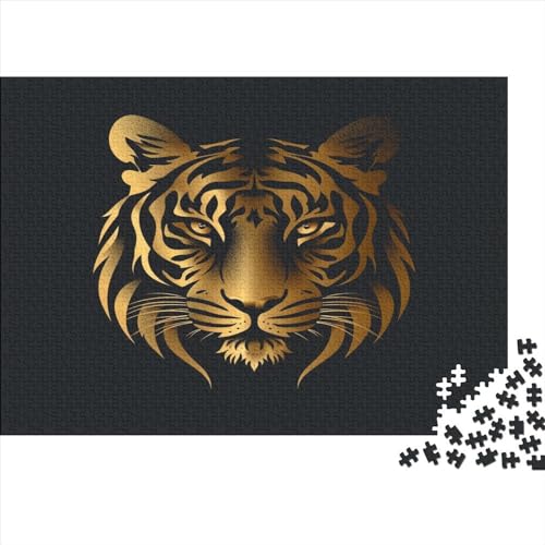 Tiger 1000 Stück Puzzles Für Erwachsene Teenager Stress Abbauen Familien-Puzzlespiel Mit Poster in 1000-teiliges Puzzle Kinder Lernspiel Spielzeug Geschenk Puzzel 1000pcs (75x50cm) von BJLZGUDFV