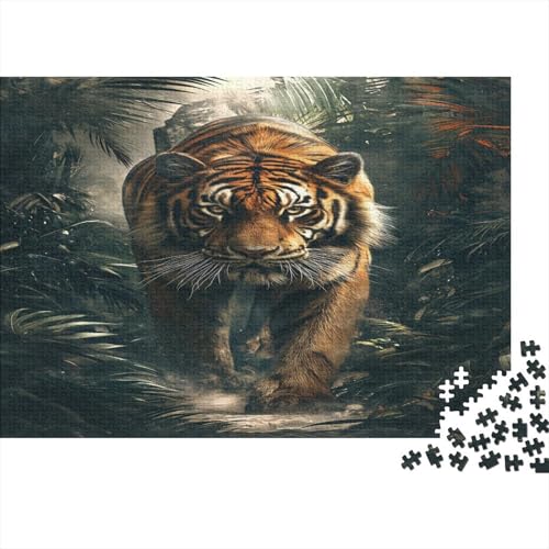 Tiger Puzzle 1000 Teile,Puzzlespiel Für Erwachsene,Impossible Puzzle,Puzzle Geschicklichkeitsspiel Für Die Ganze Familie, Geschenke Für Männer/Frauen Erwachsenen Puzzel 1000pcs (75x50cm) von BJLZGUDFV