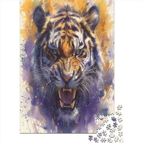 Tiger Puzzles, Puzzle 1000 Teile, Puzzle für Erwachsene, Puzzle - Hochwertiger Druck, 1000 Stück (75 x 50 cm) von BJLZGUDFV